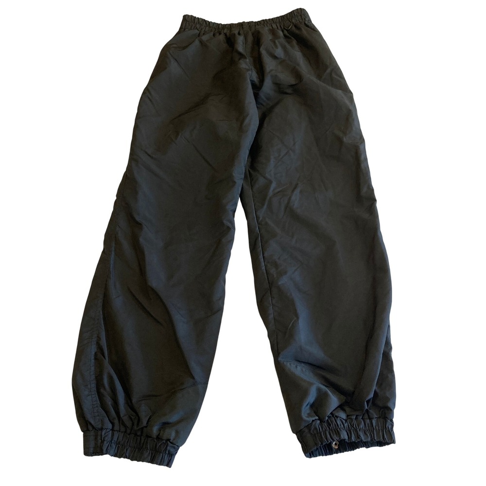 Vintage Columbia Sportswear Men M Black Nylon Track Pants Adjustable Windbreaker